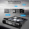Solar Car Tire Pressure Monitor TPMS Wireless Tire Pressure Monitoring System LCD Display Auto Tyre Pressure Security Alarm  Sensor Internal AN01