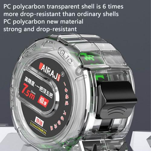 High-precision, Luminous Tape Measure, 5m/7.5m/10m, Convex, Stainless Steel, Perfect for Night Work, Double-sided Luminous Measuring Tape, Fluorescent