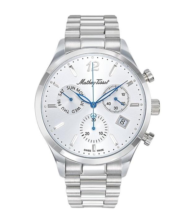 Mathey-Tissot Urban Chrono Stainless Steel Silver Dial Quartz H411CHAS Men's Watch