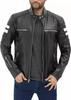 New Men Jacket Black Stylish Genuine Lambskin Leather Handmade Lambskin Soft Real