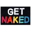Inyahome Коврик для ванной Get Naked Милые коврики для ванной Нескользящие коврики из микрофибры для пола в ванной Смешной декор для ванной Черный коврик для ванной для ванны