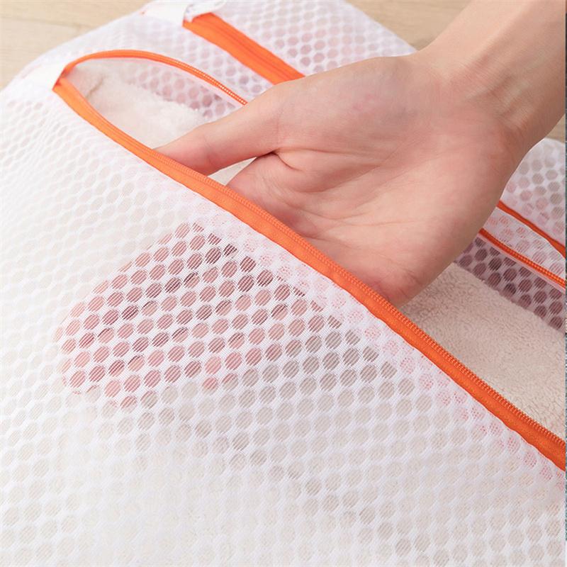 Сетчатые мешки для стирки на молнии, органайзер для стирки одежды в стиральной машине, переносные дорожные сетчатые мешки для белья