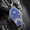 Ретро Летучая Мышь Гроб Замок Значок Нержавеющая Сталь Кулон Ожерелье для Мужчин и Женщин Панк Хэллоуин Ювелирные Изделия Подарок