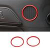 Декоративная крышка динамика внутренней двери автомобиля 2 шт. Для Ford Mustang 2015- Ярко-красный