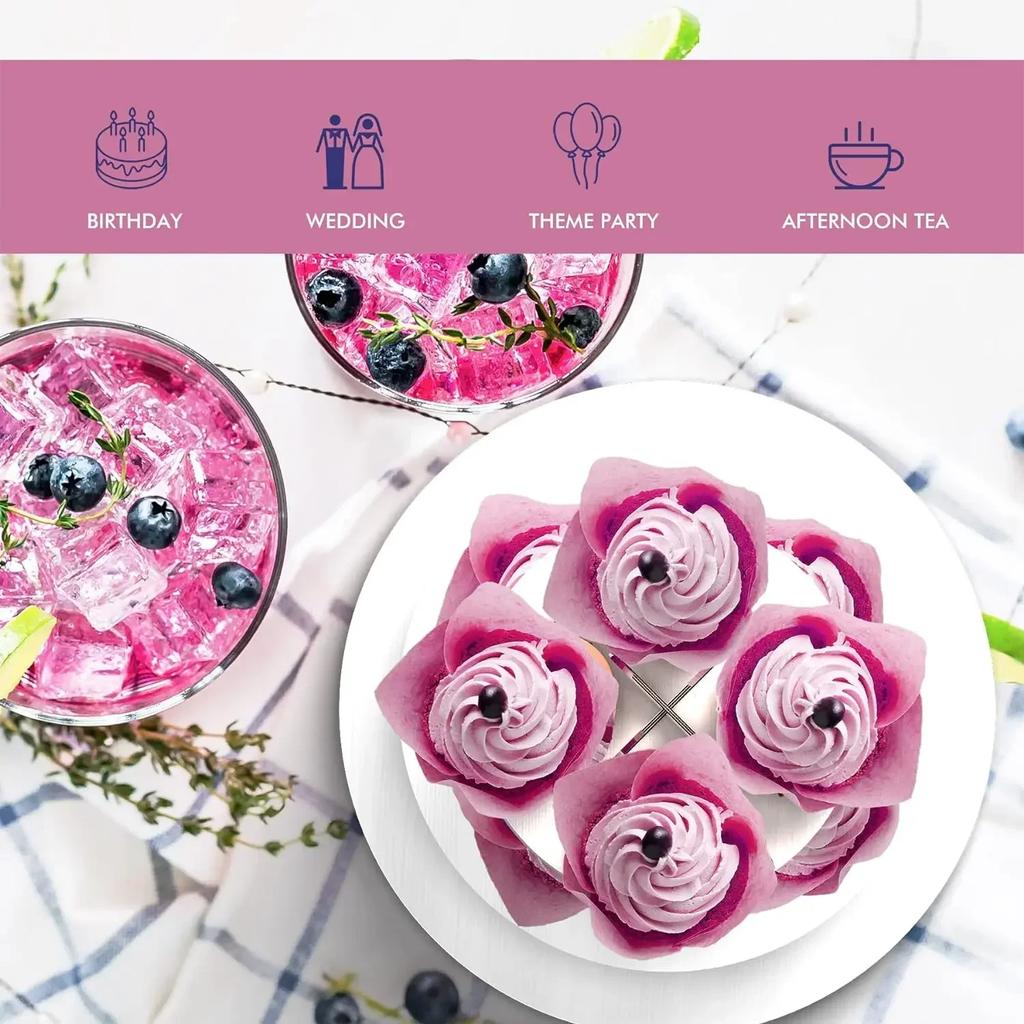 3-х уровневая подставка для кексов, подставка для кексов, картонная подставка для десертов, держатель для вечеринок (1 упаковка, белая)