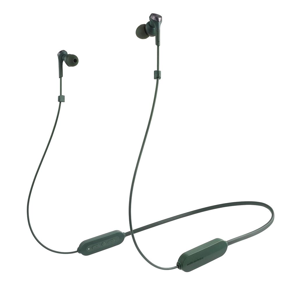 GR Wireless Earphones Bluetooth Deep Bass To Approximately 20 Hours of Continuous GR Green Audio-Technica ATH-CKS330XBT [SOLID BASS/Splashproof