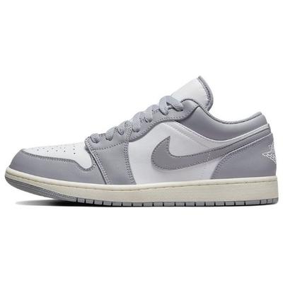 Air 1 Low Vintage Серые мужские кроссовки Stealth White Sail 553558-053