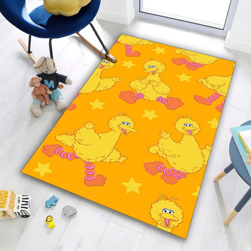 1PC Sesame Street Rug - home decoration Carpet For Living Room Bedroom Flooring Computer Chair Area Rug