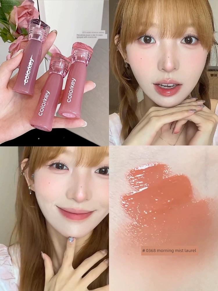 In Stock, Same Style as Chen Xingxu! Colorkey Water Mist Lip Gloss, Matte Finish, Non-Stick Cup, Upgraded Version