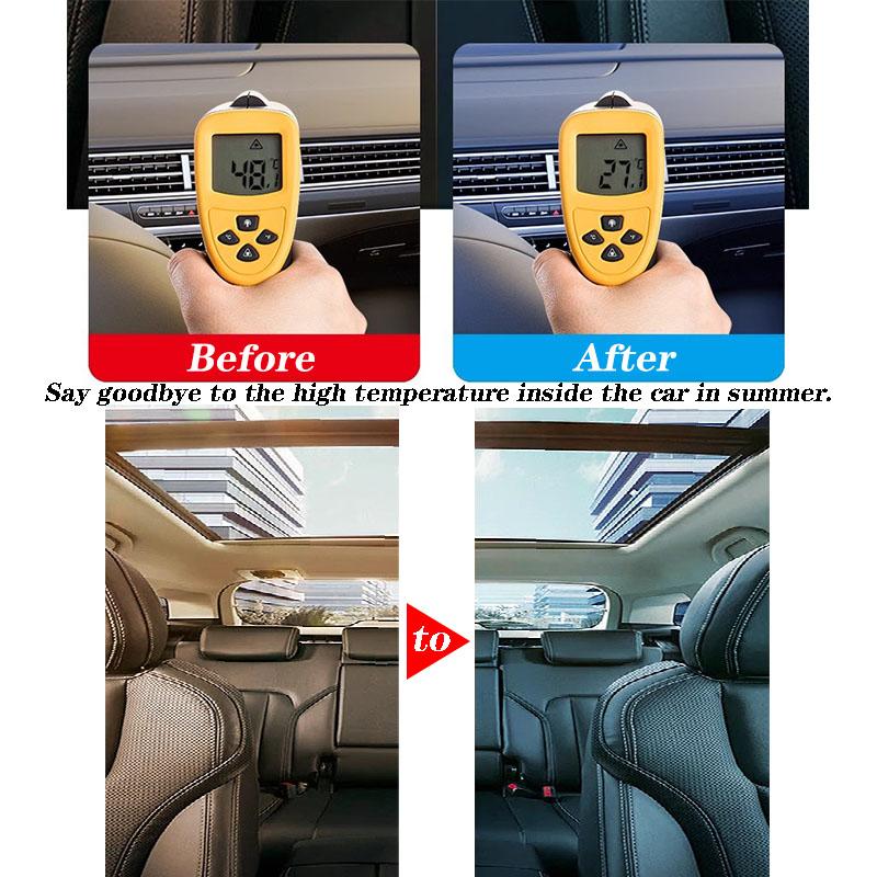 50cmx1/3m Car Window Privacy Tint Film Auto Vinyl Anti Look Glass Sticker Foils Ceramic Summer Solar UV Protector Mirror Films