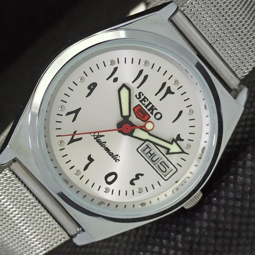 ВОССТАНОВЛЕННЫЕ ВИНТАЖНЫЕ SEIKO 5 AUTO 6309A ЯПОНИЯ МУЖСКИЕ АРАБСКИЕ ЧАСЫ 533d-a280114-9