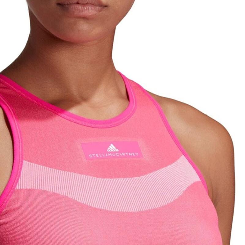 adidas Цветные блоки принтованные дышащие спортивные майки женские топы розовые DP0257