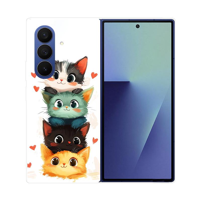 Чехол для Samsung Galaxy Z Fold 7 Мраморный Жесткий ПК Задняя Крышка Для Samsung Galaxy Z Fold7 ZFOLD7 Полностью Защитный Корпус Телефона