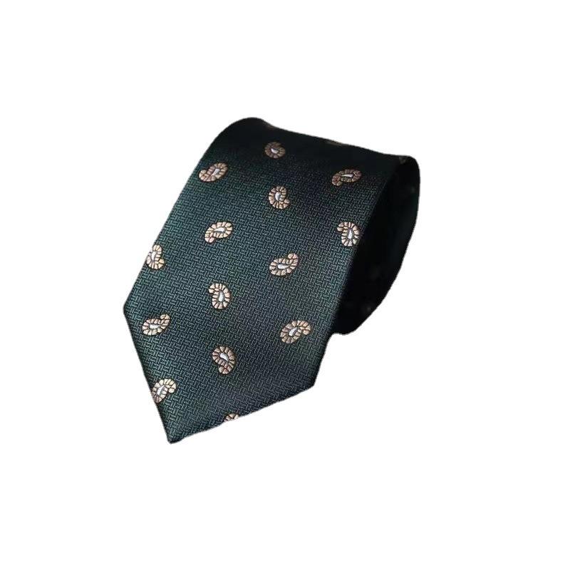 Коричневый галстук мужской, персонализированный ретро цветочный деловой профессиональный костюм 8 см в ширину версия ручной работы свадебный прилив