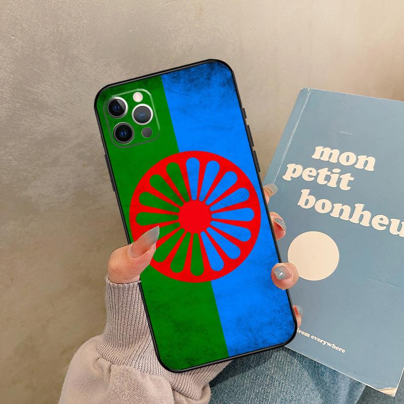 Gypsy Romani Roma Flag Silicone Phone Case For Apple iPhone 17 Pro Max 17 Air 17Pro Bumper Back Cover