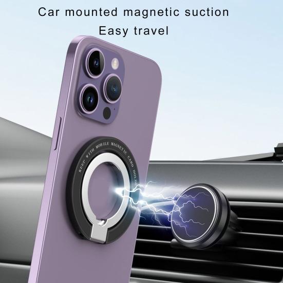 Магнитный держатель для кольца MagSafe N52 Сильный магнитный держатель для телефона с двойной застежкой-пряжкой для iPhone 15/14/13/12 Pro Max