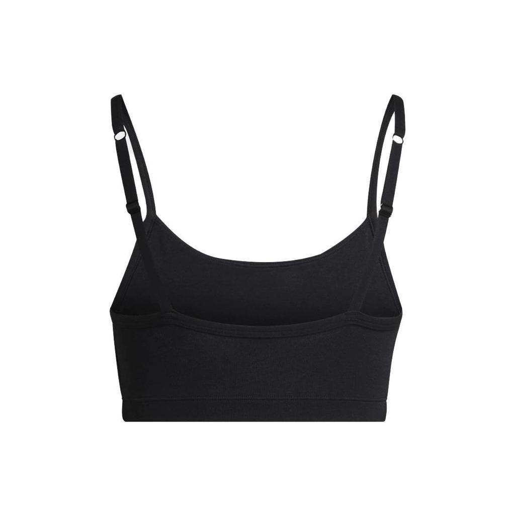 Adidas Оригинальные женские бюстгальтеры-бюстгальтер Adicolor Comfort Flex Cotton Scoop Bralette черного цвета GB1148