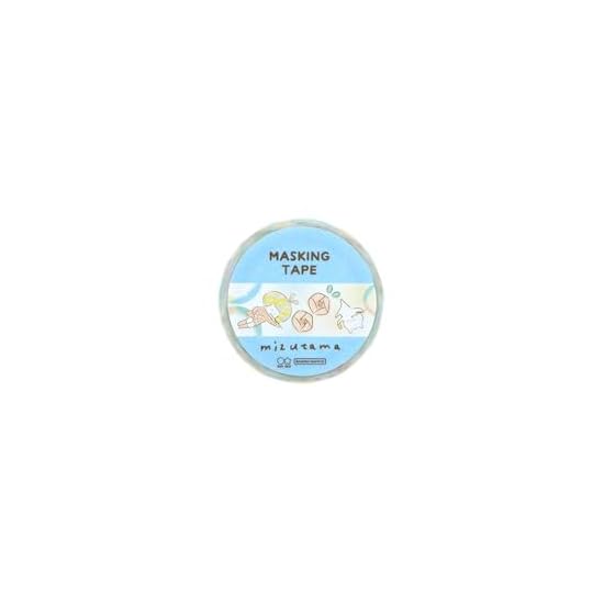 Sun-Star Stationery mizutama Goods Masking Tape 15mm Width Light Blue S8817804