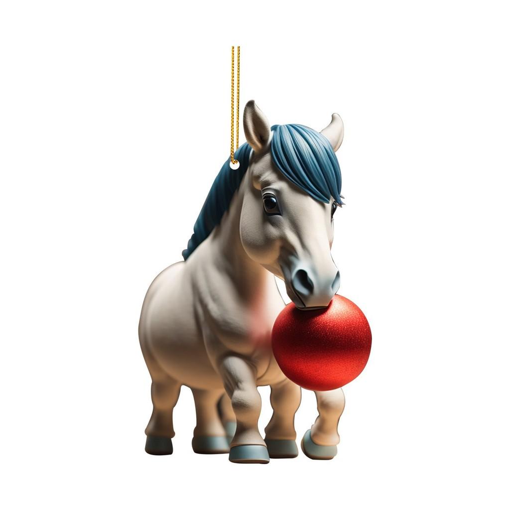Очаровательное мультяшное украшение на елку в виде пони для семейных праздничных украшений
