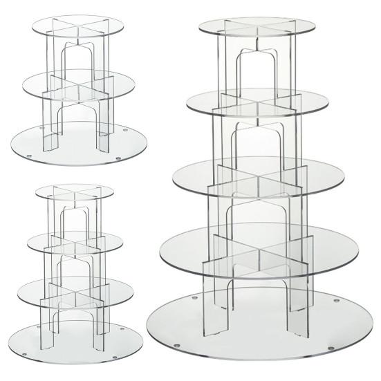 Круглая подставка для торта, прозрачная многослойная простая установка, акриловая подставка для кекса, десерта, полка для демонстрации статуи