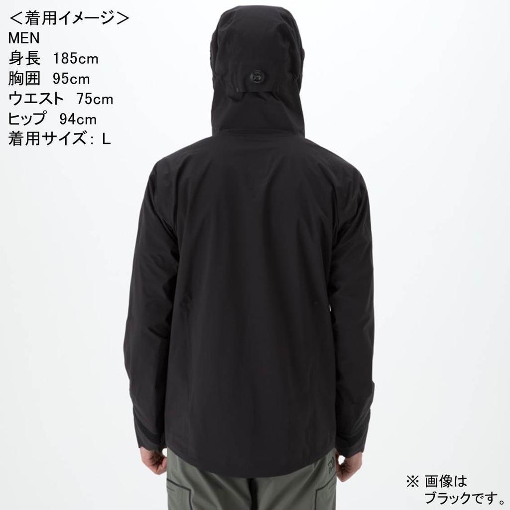 Daiwa Куртка-дождевик Rainmax Stretch Fit, черная, размер L DR-2208J
