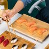Бамбуковая доска для суши Японская и корейская кухня Прямоугольный поднос для суши Сервировочная тарелка Кухонная посуда для сашими Деревянная доска-поднос