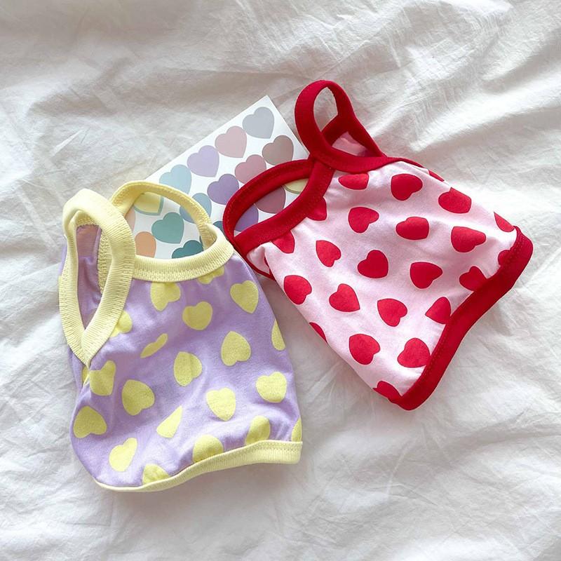 Одежда для собак Летняя Тонкая Вышитая Авокадо Слинг Маленькая и Средняя Бигбер Щенок Кошка Жилет Одежда для питомцев