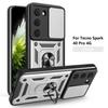 Чехол для Tecno Spark 40 Pro Чехол-книжка Tecno Spark 40 Pro Магнитное кольцо-держатель Бронированный чехол для телефона Защита камеры сдвижной задней крышкой
