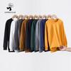 Spring & Autumn Boys' Long-Sleeve Terry Sweatshirts - Solid Colors for Kids