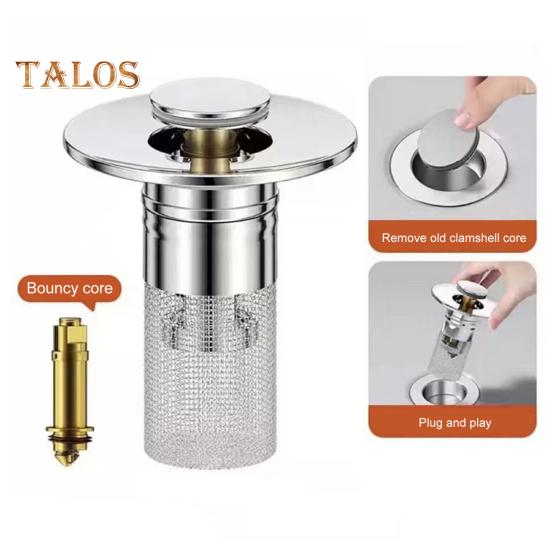 3/6 шт. Выдвижной сливной фильтр для раковины, заглушка для раковины из нержавеющей стали, корзина для фильтра, улавливатель волос, антиблокировочная корзина для фильтра