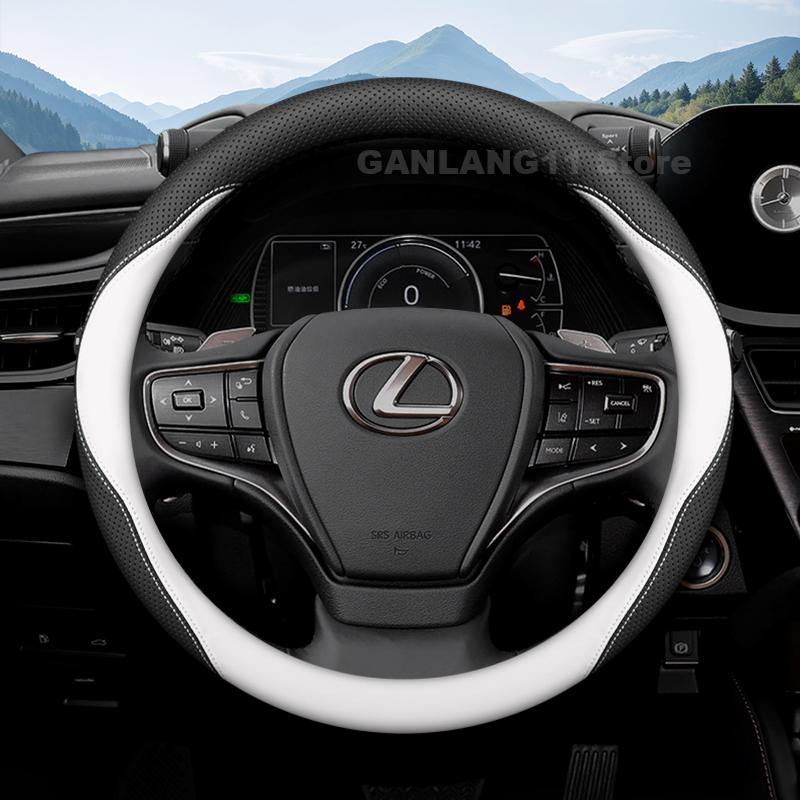 Кожаный чехол на руль автомобиля для LEXUS RX NX UX ES TX LX600 LM GX LS TXL VX Серии Автомобильный руль Аксессуары для LEXUS RX
