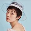 Solid Color Transparent Fisherman Hat Pvc Sun Cap Portable Clear Bucket Hat  Fashion Show