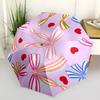 1pc Bows Hearts Automatic Folding Umbrella - 8-Rib Automatic Open/Close, Large Canopy Birthday Festival Gift yy251217092