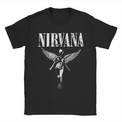 Хлопковая футболка с изображением рок-группы Nirvana для взрослых, пляжная, с Куртом Кобейном, Y2K, базовая, модная, крутая, большого размера, повседневные топы