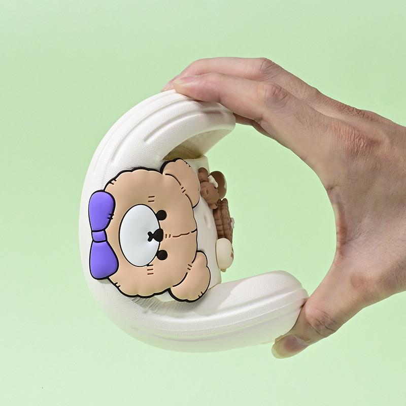 Удобные мультяшные детские тапочки для мальчиков и девочек с нескользящей подошвой и мягкой подошвой из ЭВА различных цветов и размеров для лета