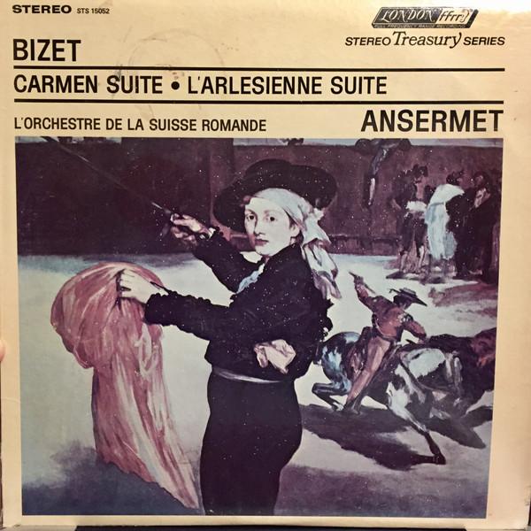 LP Record ERNEST ANSERMET, L'ORCHESTRE DE LA  - Bizet: Carmen Suite, L'Arlesienne S STS15052 LONDON US Classical Used