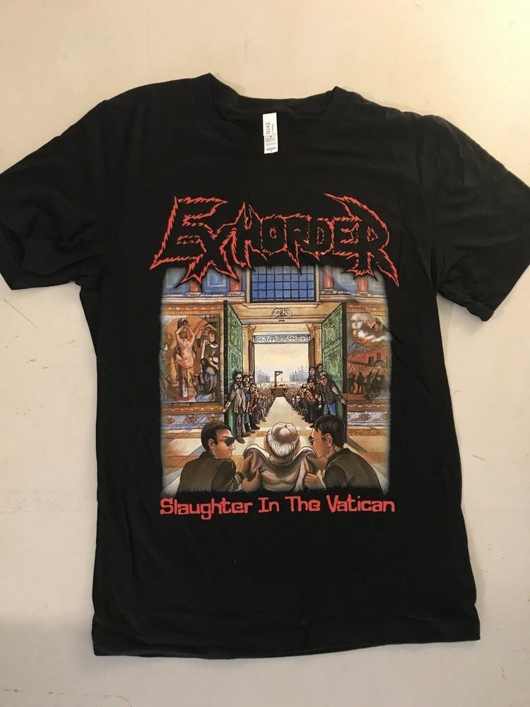 Футболка Exhorder band Slaughter in the Vatican Унисекс Концертная S - 5XL SG253 Унисекс Футболка