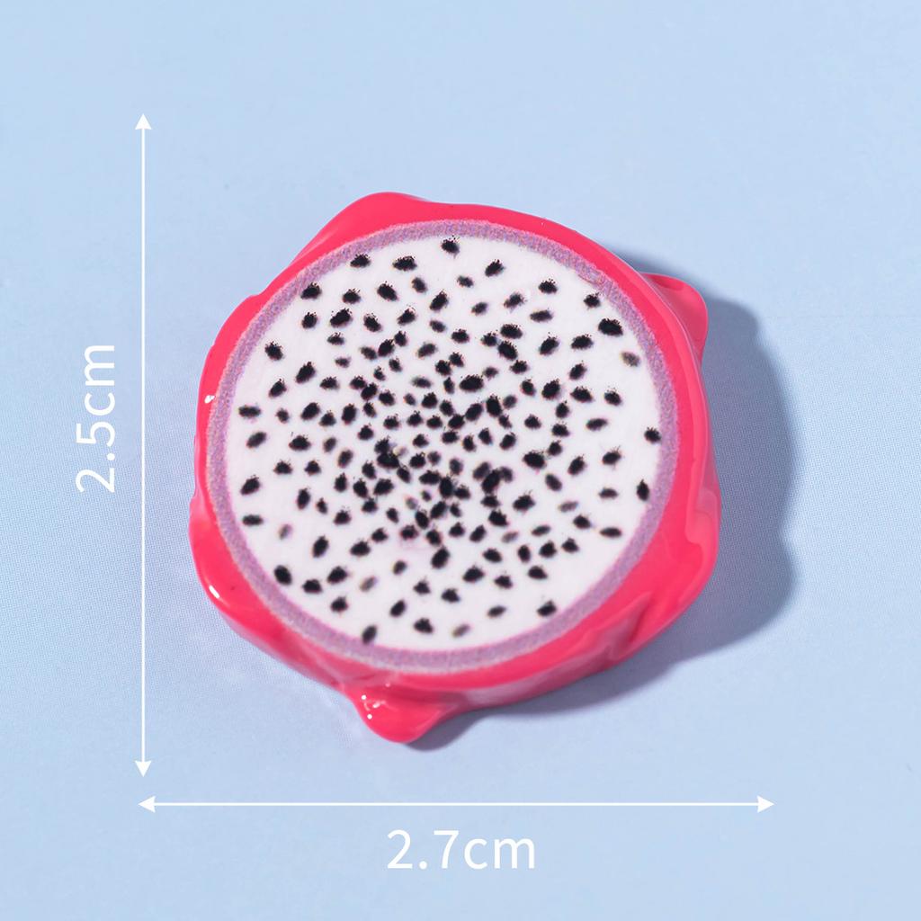 Микропейзаж Моделирование еды Игрушка Фруктовый ломтик Смоляное украшение Материал для поделок Чехол для мобильного телефона Заколка для волос Аксессуар Наклейка на холодильник