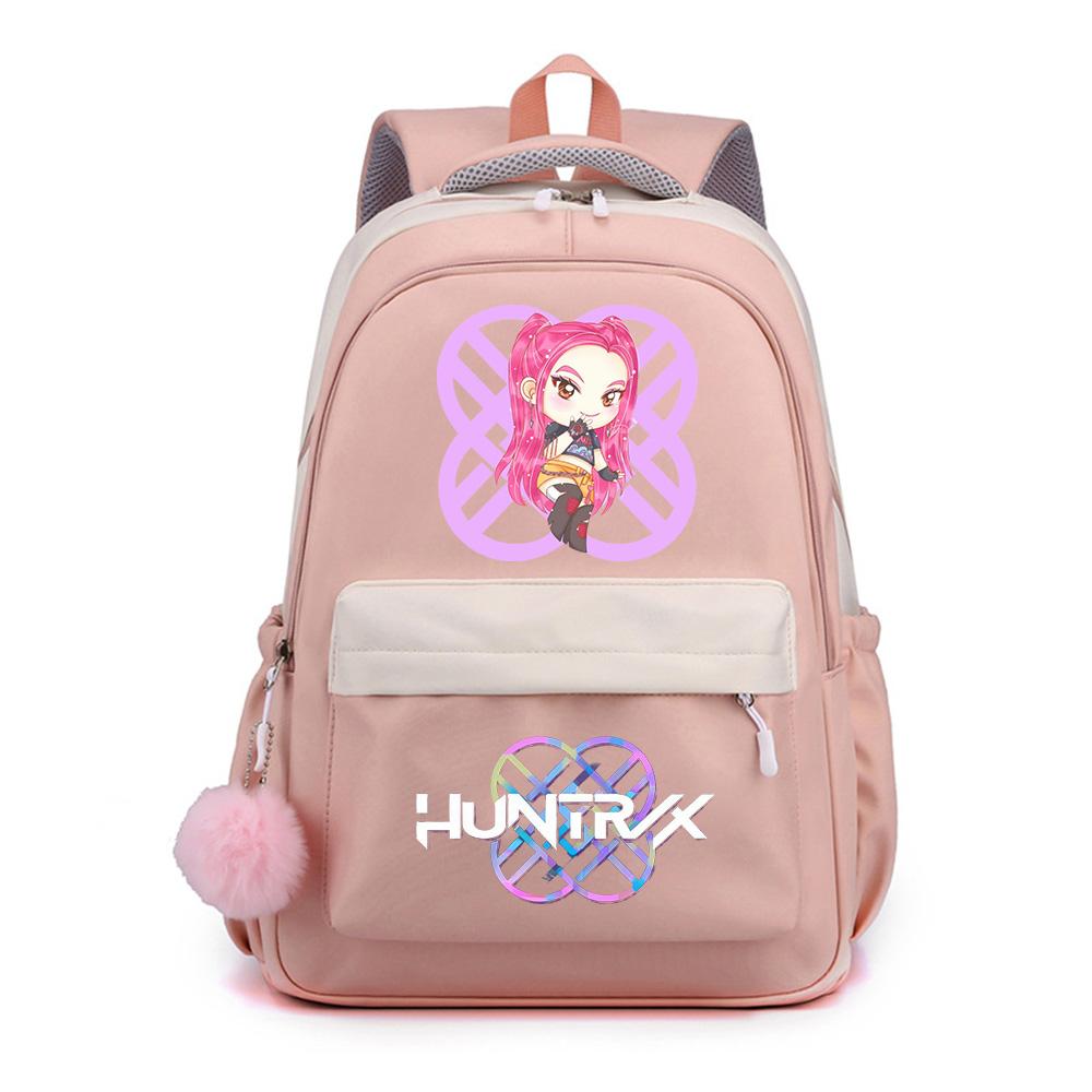 Cute Anime K-Pop Printed Large Capacity Backpack for Teenger Student Girl Boy Schoolbag Bookbag Kid Gift Women Waterproof Travel Bag Mochila