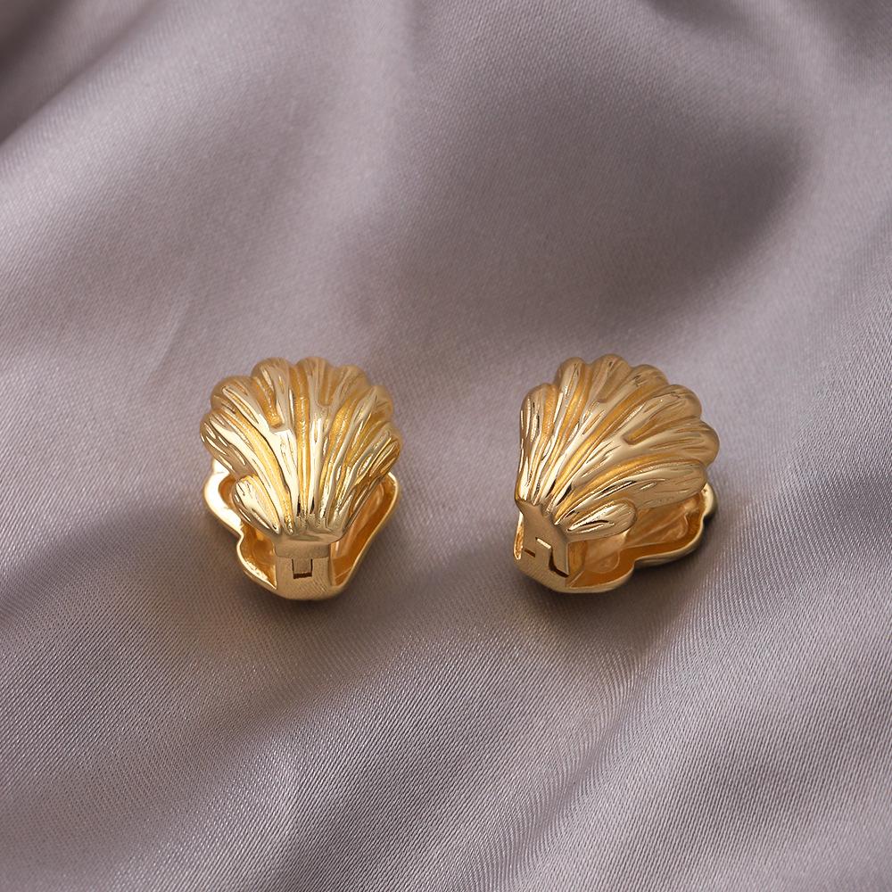 Французские серьги-каффы с циркониевым краем в стиле середины века для женщин - Не тускнеющие, Легкая роскошь, Универсальные серьги