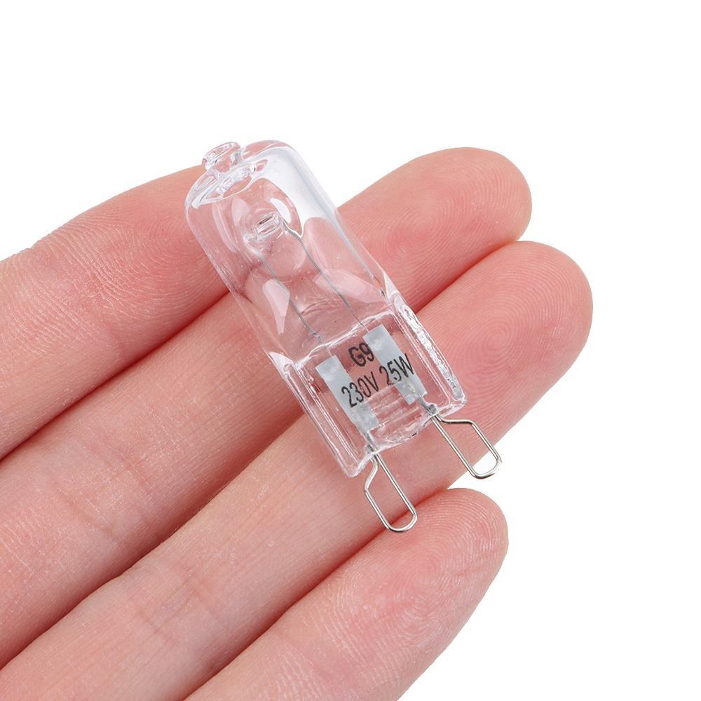 10pcs G9 Halogen Light Bulbs Quality Energy Saving 220V Filament Lamp High Temperature Resistant 25W/40W/60W Warm White Ovens