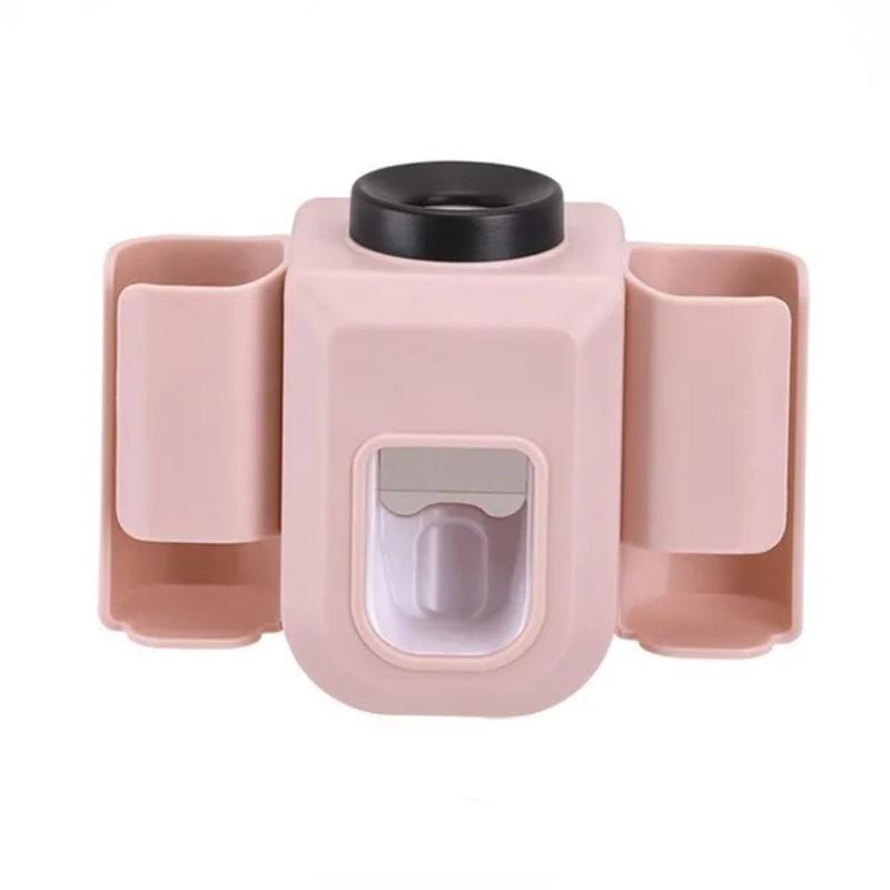 Держатель для электрической зубной щетки, настенный органайзер с двойным отверстием, органайзер для зубной щетки, подставка для зубной щетки, соковыжималка для зубной пасты, аксессуары для ванной комнаты, без удара