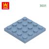 Нетоксичные 44 шт./лот 3031 4x4 Строительные блоки Аксессуары Moc Совместимые с Кирпичами DIY Образовательные Игрушки Для Детей Подарочная Коробка