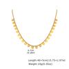 Vnox Minimalism Gold Plated Round Tassel Pendant Necklace for Women, Geometry Heart Charms Chain Necklace Free Trendy Jewelry
