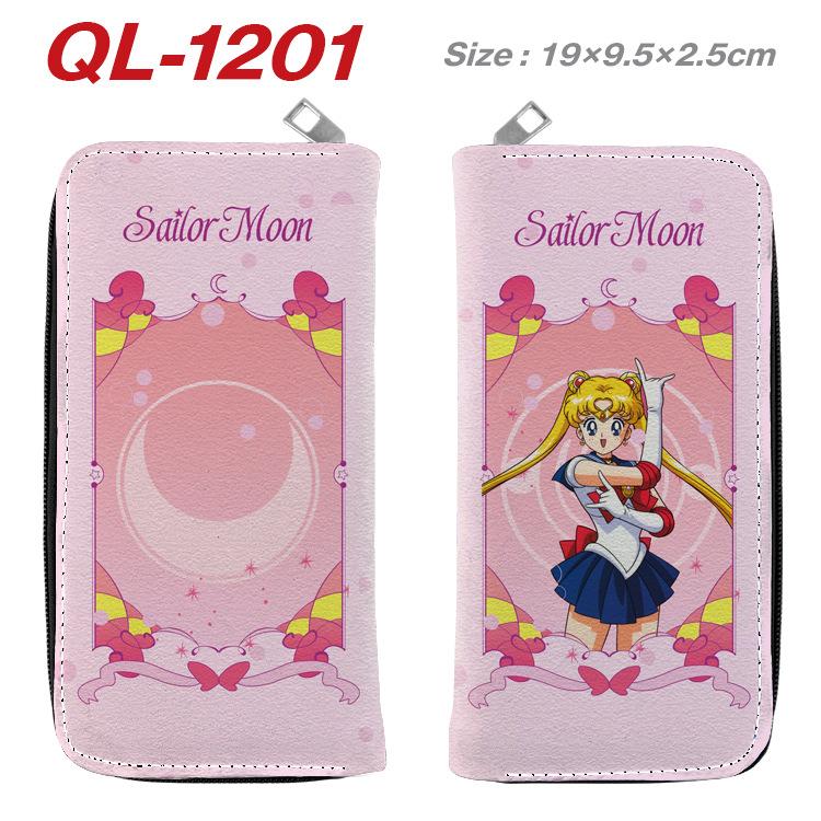 Sailor Moon Colorful Zip Wallet Anime Long Purse Clutch Coin Bag Card Holder 1pcs