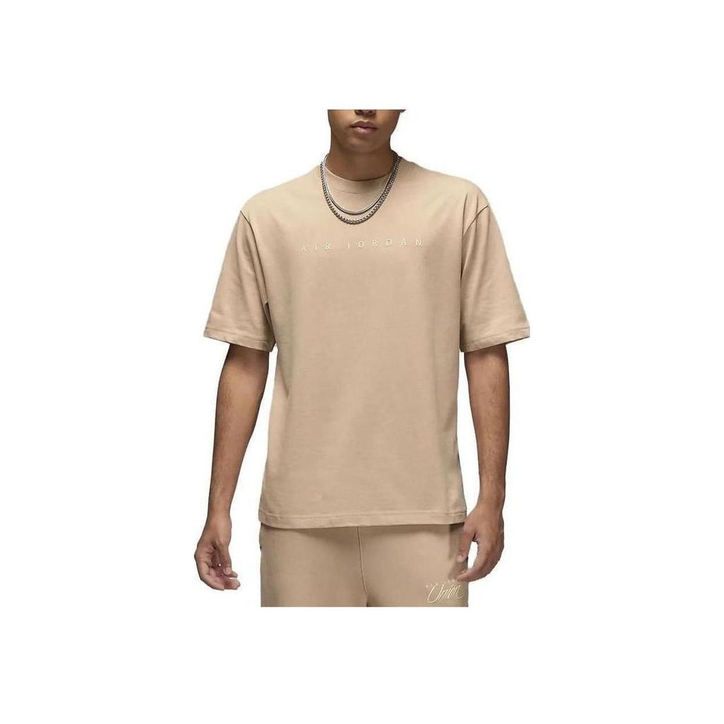 Air Jordan X Union T-Shirt Bio Beige/Coconut Milk Unisex Tops Brown DV7343-296