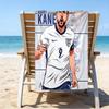 Football Player Kane  Beach Towel - Soft, Absorbent Microfiber, Lightweight, Ideal for The Beach, Parties, Travel, Camping fan gifts