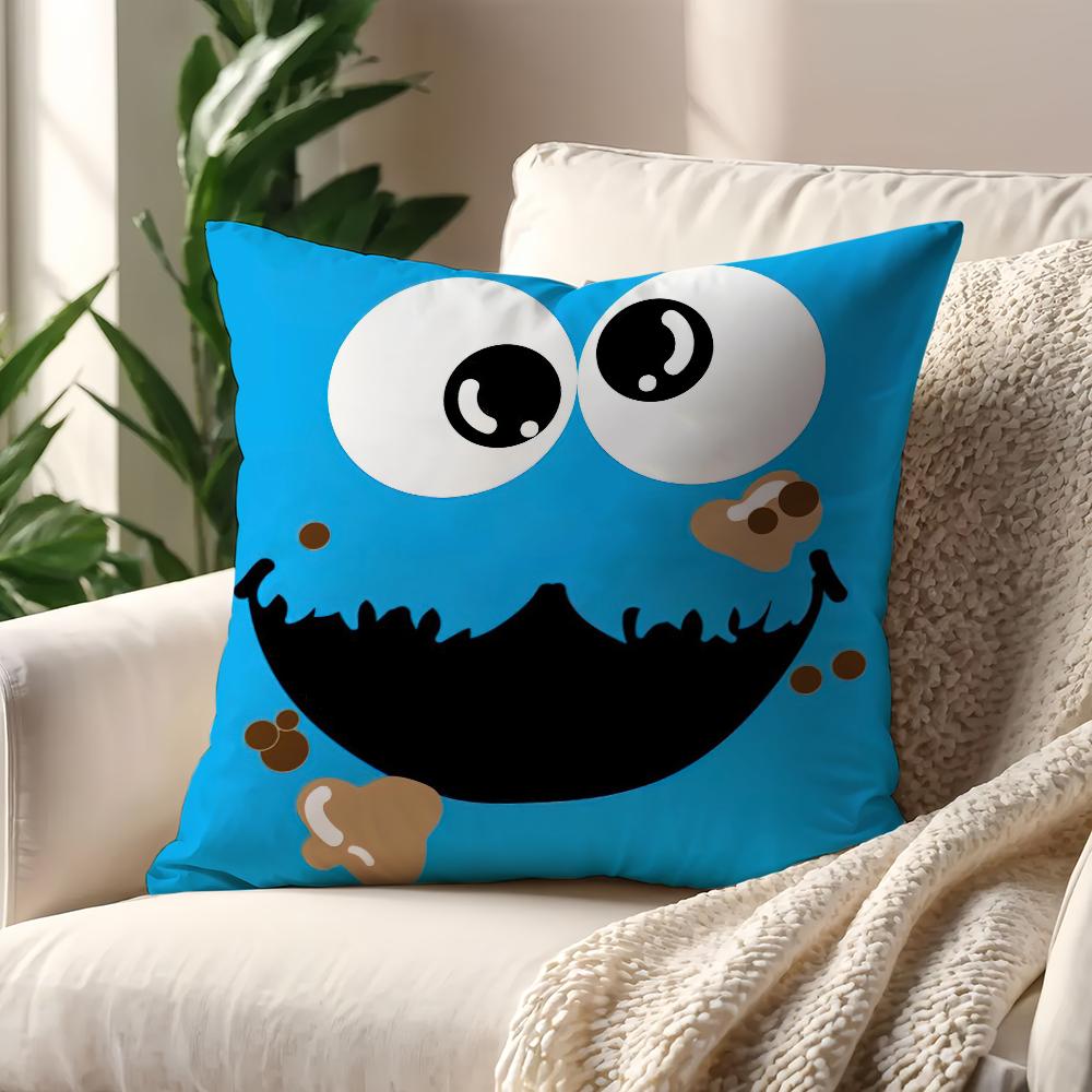 Fashion S-Sesames S-Street cushion cover Pillow Sofa Printing Decoration Room Home Office Coffee Shop Car Nordic Simplicity