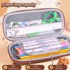 3D Capybara Pencil Case Drop Resistant Student School Supplies Large Capacity Multifunctiona Pen Pouch Stationery