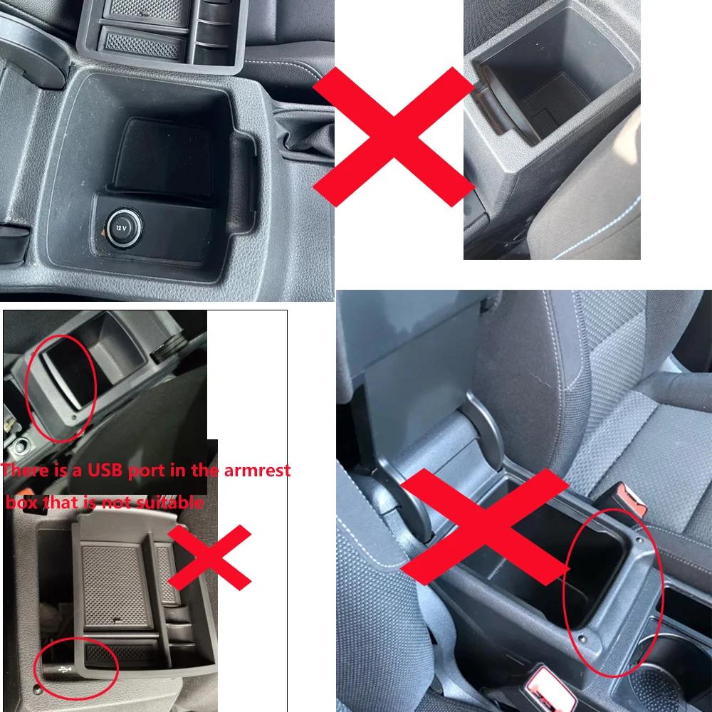 Бокс для хранения для Volkswagen VW Golf 7 MK7 MK7.5 2013 - 2017 Подлокотник Перчаточный лоток Контейнер Держатель Органайзер Центральная консоль Аксессуар